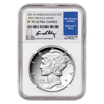 2021 Palladium American Eagle Proof 70 Coin