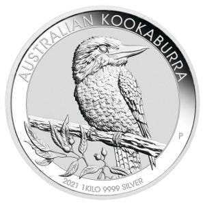 2021 1 kilo Silver Kookaburra Coin
