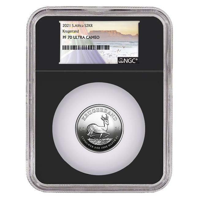 2021 2oz Silver Krugerrand Proof 70 Coin