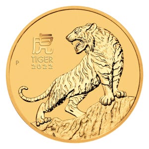 2022 1oz Gold Tiger Coin - Perth Lunar Series 3