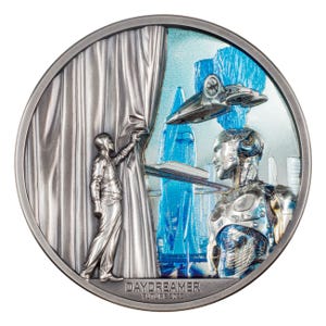 2022 2oz Silver Daydreamer Future Antique Finish Coin