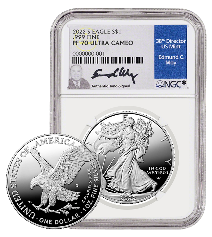 2022-S Silver American Eagle Proof 70 Coin