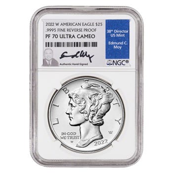 2022 Palladium American Eagle Reverse Proof 70 Coin