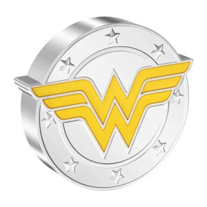2022 1oz Silver DC Wonder Woman Logo Shaped Proof Coin