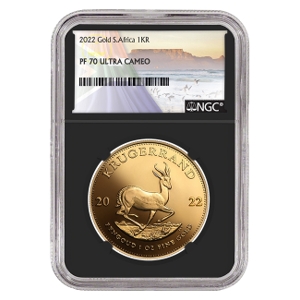 2022 1 oz Gold Krugerrand Proof 70 coin