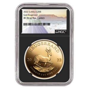 2022 2 oz Gold Krugerrand Proof 70 coin