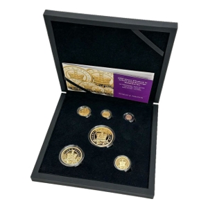 2022 Gold Sovereign Queen Elizabeth II Tribute 6-coin Proof Set w/Box & COA