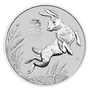 2023 1 oz Platinum Rabbit Coin - Perth Lunar Series