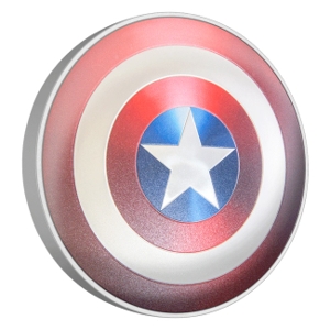 2023 5oz Silver Captain America Proof Colored Coin w/Case & COA