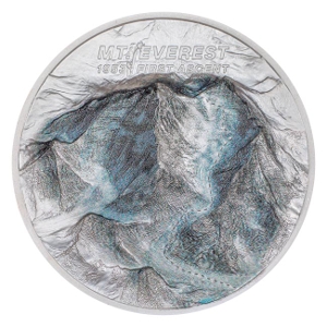2023 2oz Silver Mount Everest First Ascent Ultra High Relief Proof Coin