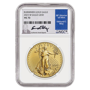 2023 1 oz Gold American Eagle Burnished MS70 coin