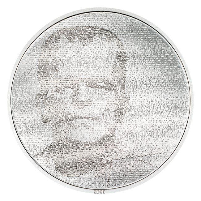 2023 1oz Silver Typefaces Frankenstein Proof Coin
