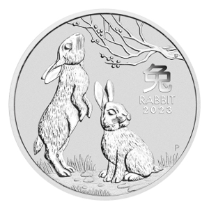 2023 5 oz Silver Rabbit Coin - Perth Lunar Series