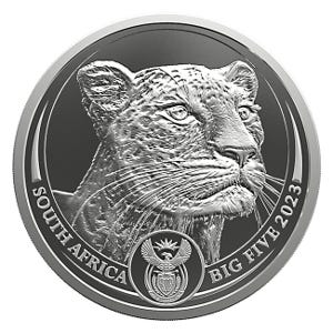2023 1 Kilo Silver Big 5 Leopard Series 2 Uncirculated Coin