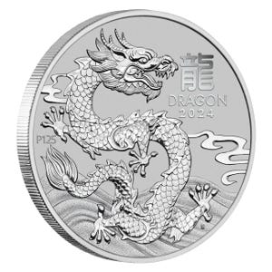 2024 1oz Platinum Dragon Australian Lunar Series III