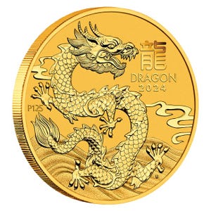 2024 1/4oz Gold Dragon Australian Lunar Series III