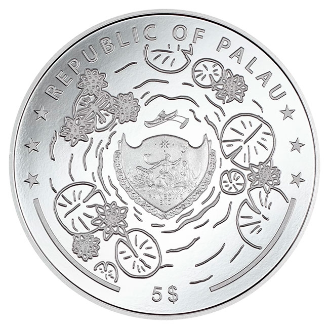 2024 1oz Silver Dragonfly Lily Pad High Relief Proof Coin