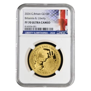 2024 1oz Gold Britannia Liberty PF70