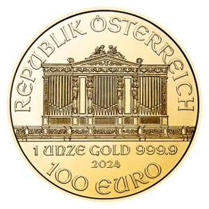 2024 1oz Gold Philharmonic Coin Reverse