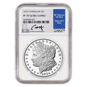 2024 $1 Morgan Silver Dollar Proof 70 Coin