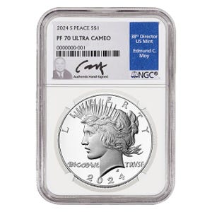 2024 $1 Peace Silver Dollar Proof 70 Coin