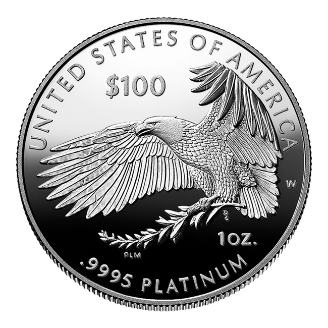 2021 - 2025 Platinum American Eagle PF70 First Amendment Series