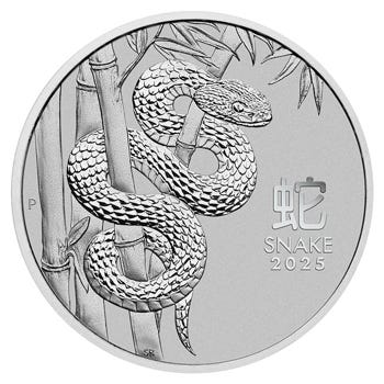 2025 1oz Platinum Snake Australian Lunar Series III