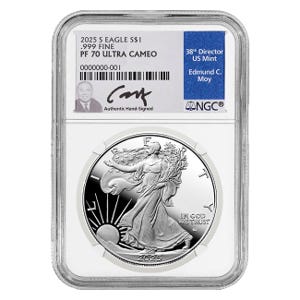 2025 $1 Silver American Eagle S-Mint PF70