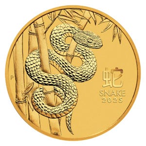 2025 1/4oz Gold Snake Australian Lunar Series III