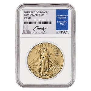 2025-W $50 Gold American Eagle Burnished MS70