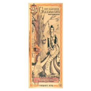 25 New Hampshire Goldback Aurum Gold Foil Note