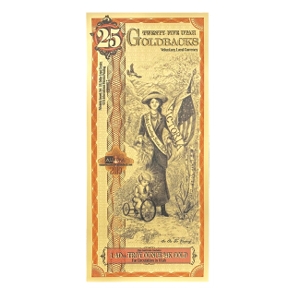 25 Utah Goldback - Aurum Gold Foil Note (24k)