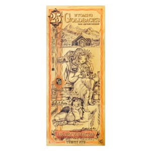 25 Wyoming Goldback Aurum Gold Foil Note