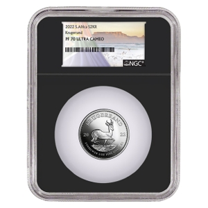 2022 2 oz Silver Krugerrand Proof 70 coin