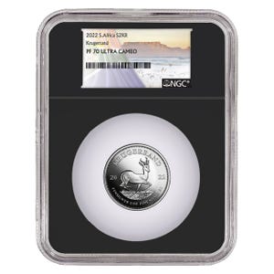 2022 2 oz Silver Krugerrand Proof 70 coin