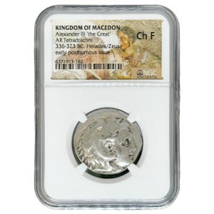 Alexander III 'the Great', c. 336-323 BC, KINGDOM OF MACEDON, AR Tetradrachm, NGC Ch F