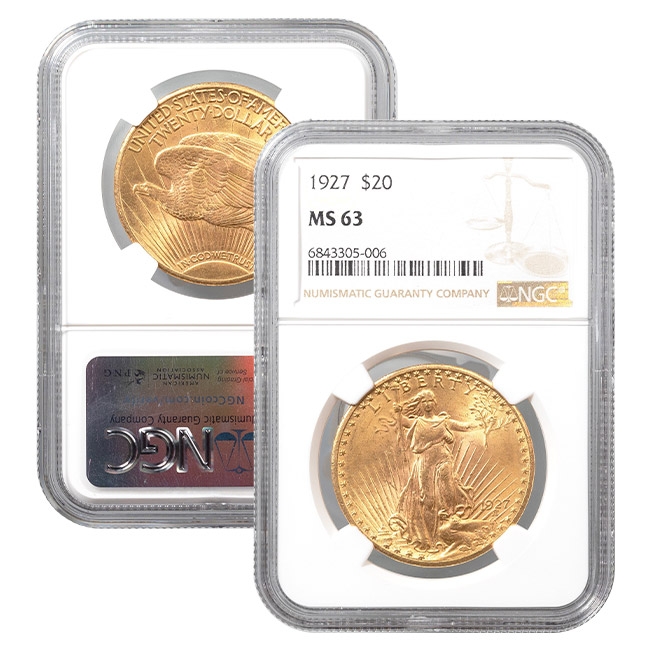 4 PIECE GOLD TYPE SET MS63