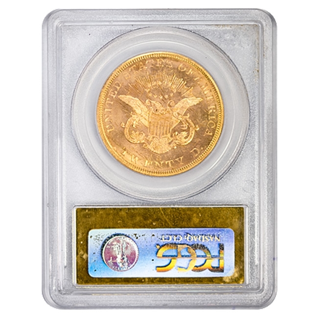 1857-S $20 Liberty Gold Double Eagle Shipwreck SS Central