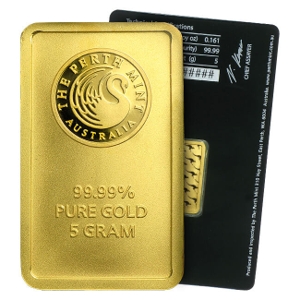 5 gram Gold Perth Bar