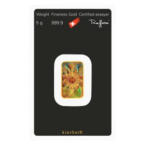 5 Gram Gold Heraeus KineBar Design Bar