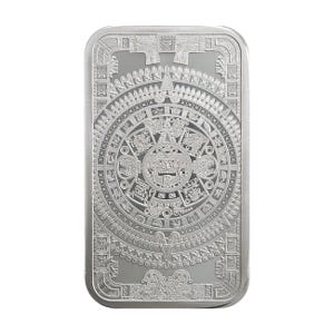 5 oz Silver Aztec Calendar Bar