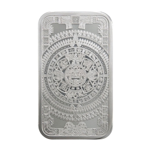 5 oz Silver Aztec Calendar Bar