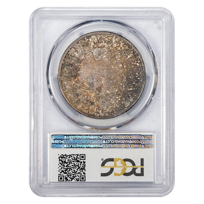 1874-CC $1 Silver Trade Dollar PCGS AU58 CAC