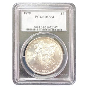 1879 $1 Morgan Silver Dollar - PCGS MS64