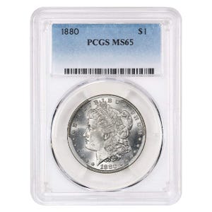 1880 $1 Morgan Silver Dollar PCGS MS65