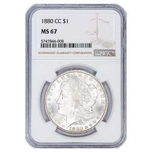 1880-CC $1 Morgan Silver Dollar - NGC MS67