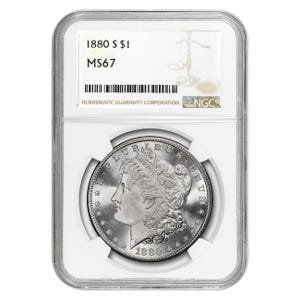 1880-S $1 Morgan Silver Dollar - PCGS MS67