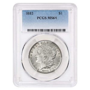 1883 $1 Morgan Silver Dollar - PCGS MS64