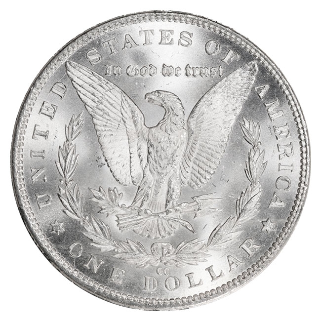 1883-CC $1 Morgan Silver Dollar Miles Standish Signature Label NGC