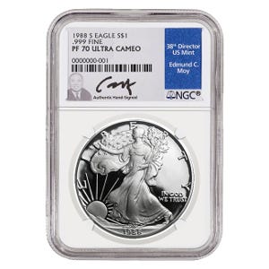 1988 $1 Silver American Eagle PF70